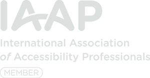 Logo IAAP International Association of Accessibility Professionals - Member